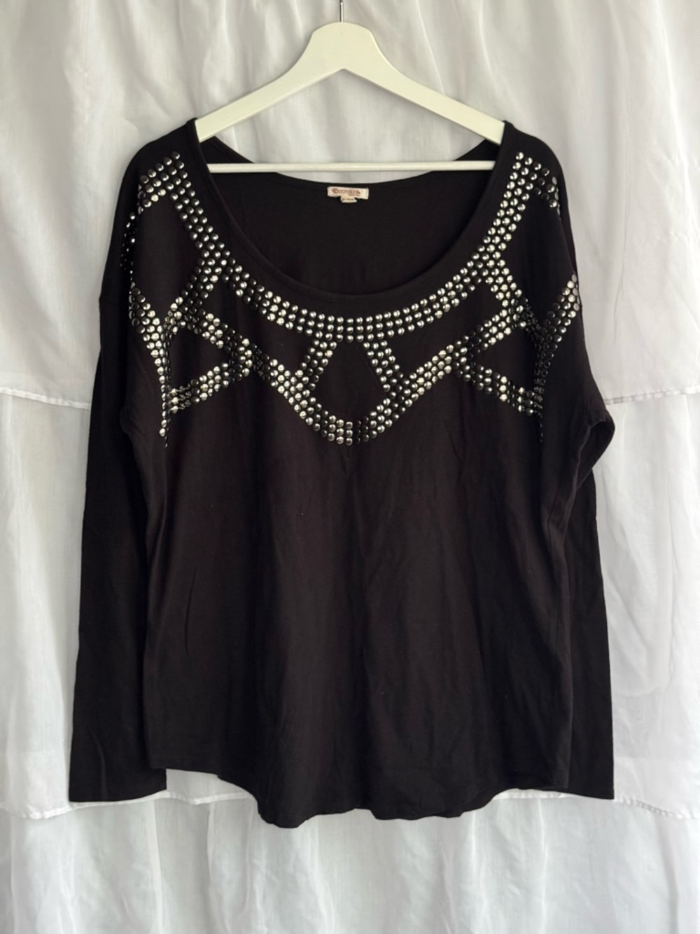 Bootheel Trading Co. Studded Long Sleeve Top